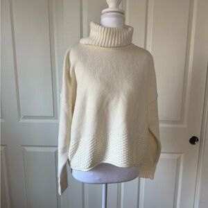 Madewell turtleneck sweater new with tags in off white size small